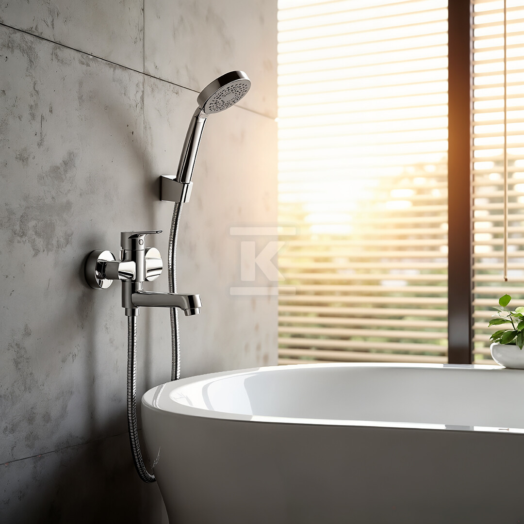 Bateria wannowa ATEZ ścienna z zestawem - BTK_011D
